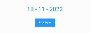 pick date flutter