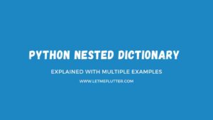 python nested dictionary