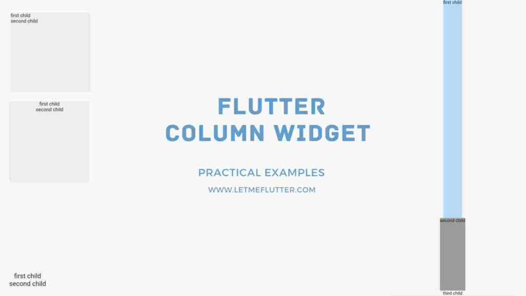 How To Use Flutter Column Widget - Detailed Examples - Let Me Flutter