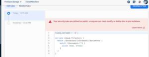 firebase firestore rules