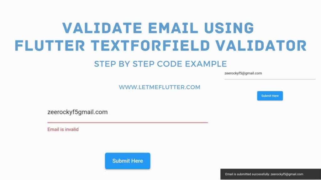 Flutter Textformfield Validator Email