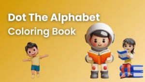dot the alphabet - coloring book